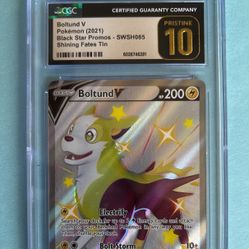 Boltund V SWSH085 Promo/CGC Pristine 10 Pokemon