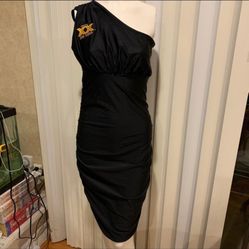 Black Dos Equis Dress prom cocktail-S