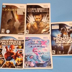 Nintendo WII video games tested Mario marvel 007