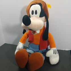 Disney Parks Authentic Goofy Gone Fishing 20” Plush Doll Stuffed Animal Toy NWT
