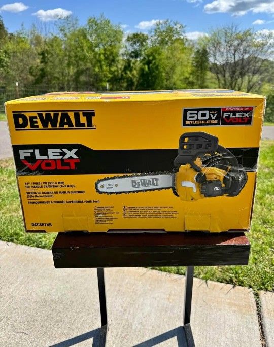 DEWALT FLEXVOLT 60V MAX 14 in. Cordless Battery Powered Top Handle Chainsaw Kit