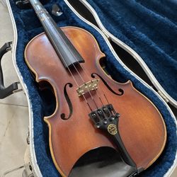 C. Meisel West Germany Stradivarius Violin 3/4 Vintage With Case