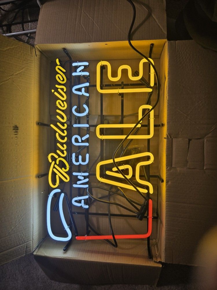 Brand New Budweiser American Ale Neon Sign 