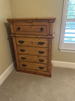 Solid Wood dresser And Queen Bed