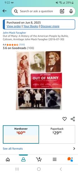 Out Of Many, A HISTORY OF THE AMERICAN PEOPLE