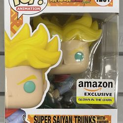 FUNKO POP! Dragon Ball Super Super Saiyan Trunks Glow In The Dark Amazon Exclusive