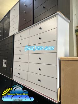 White 12 drawer dresser compressed cajonera Comoda mueble