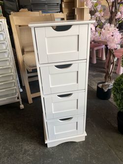 Mueble de Almacenamiento para BaΓ±o con 4 Cajones