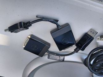 Two Dell DisplayPort to DVI adapters X 2