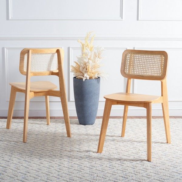 *New Safavieh Natura Luz Cane Chairs 2 sets of 2