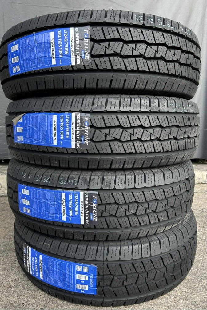 LT 245 75 16 Fortune Tormenta H/T New 10 Plys Tires
