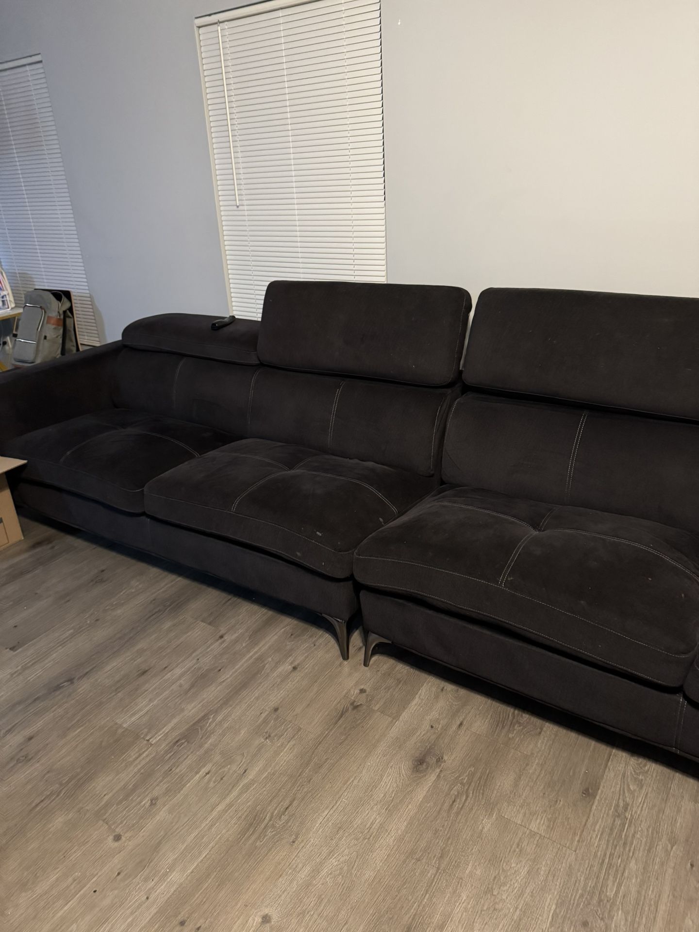 4 Piece Sectional Dark Gray Bought New 3k
