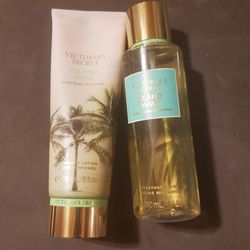 Victoria's Secret ISLAND AWAY Lotion And Perfume Set