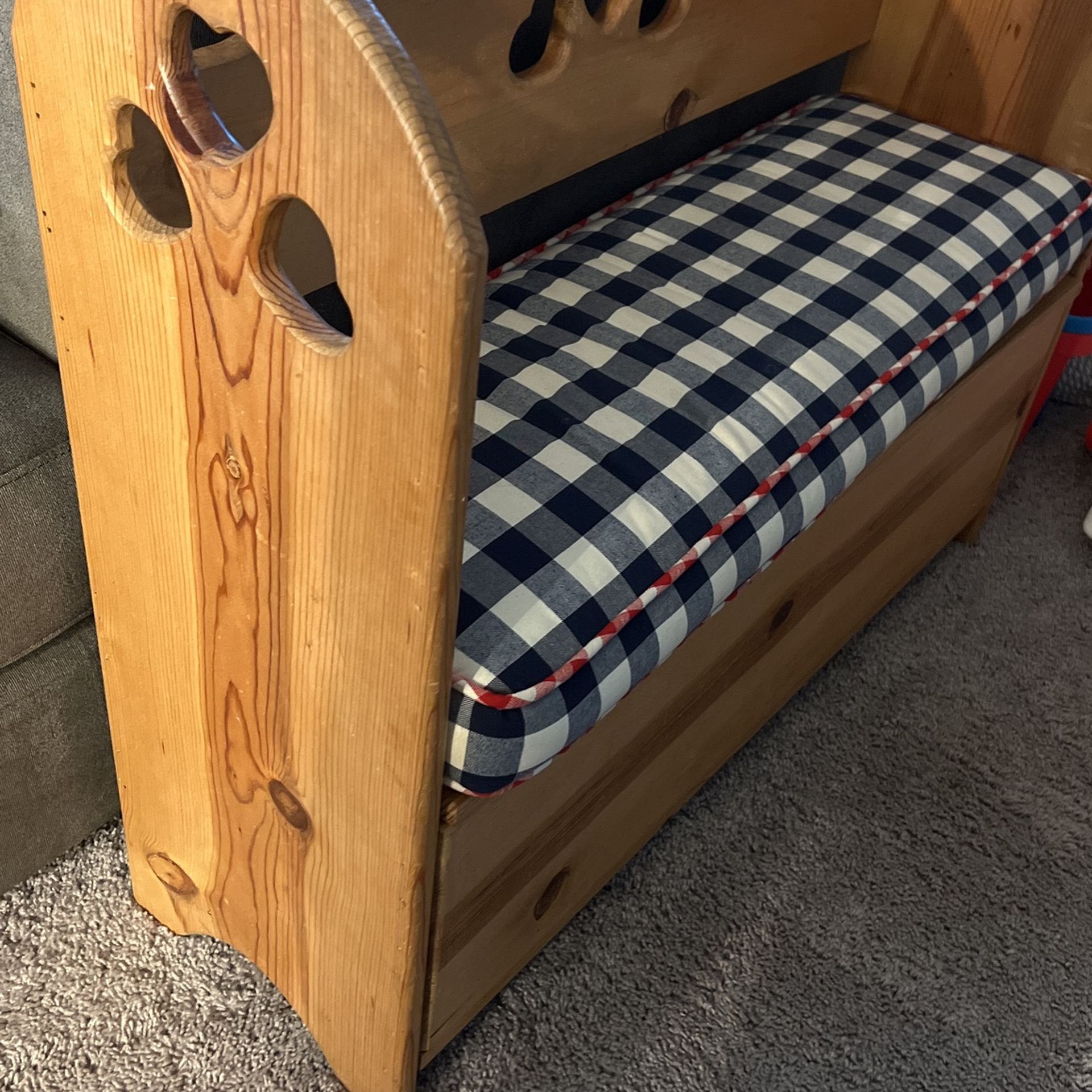 Wooden Storage Bench