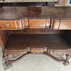 Beautiful Wooden Carved Tv Stand/Credenza
