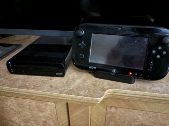 Wii U console with games