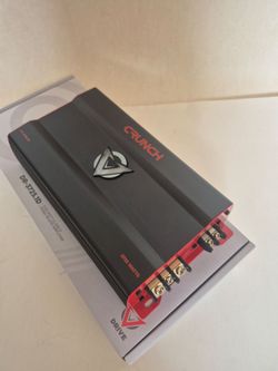 CRUNCH 3725 WATTS MONOBLOCK 1 OHM STABLE BUILT IN CROSSOVER WITH BASS CONTROL CAR AMPLIFIER