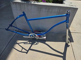 1960 Rare Schwinn Straight Bar Cruiser Frame and fork