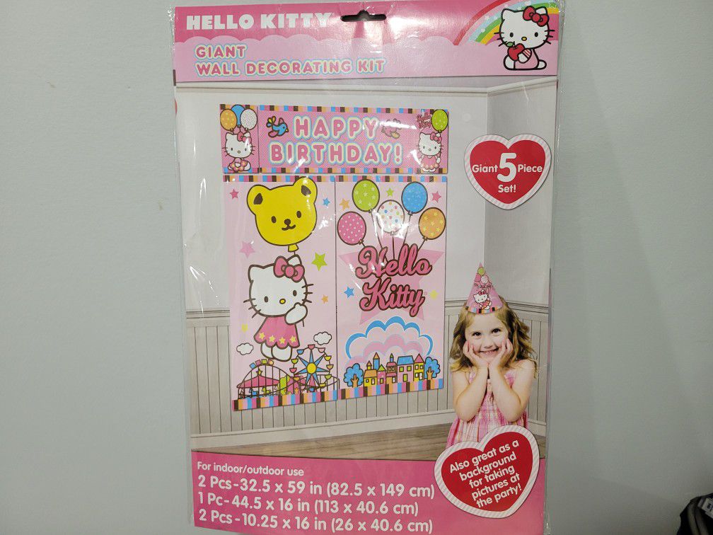 Hello Kitty Wall Decorating Kit