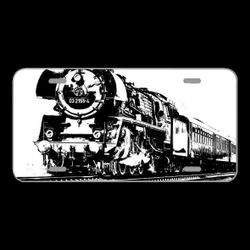 License Plate Novelty Car Front Monochrome Railway Transport