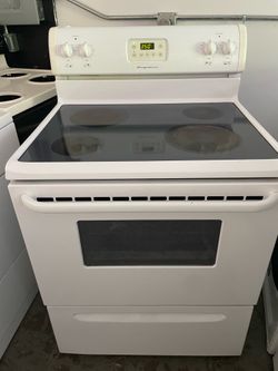 Electric stove glass top
