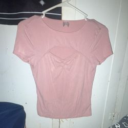 Pink Cut Out Top