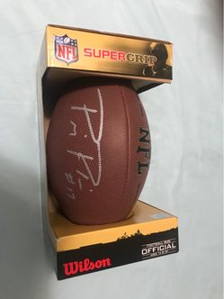 Philip Rivers Autographed Football, COA, Display Case