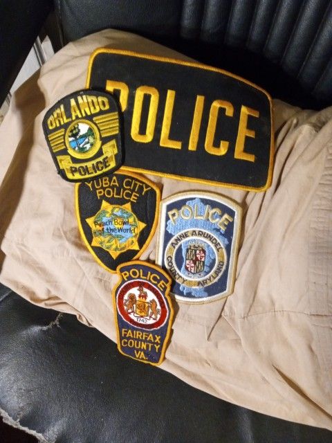 Vintage Collection Of Police Patches
