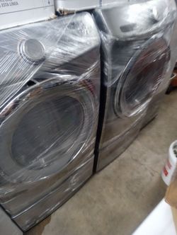 Samsung steam washer and dryer front load with pedestal