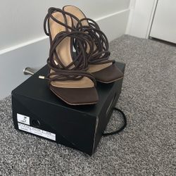 Brown Gladiator 4” High Heels