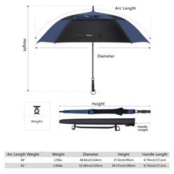 62 inch extra large golf umbrella