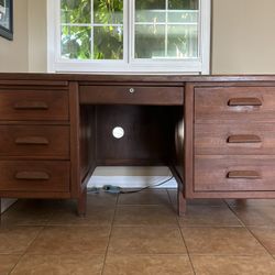 wooden desk