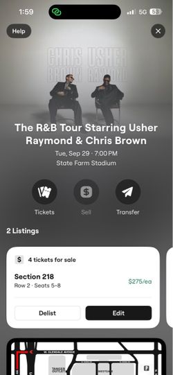 Usher & Chris Brown Concert