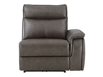 Maroni Dark Brown Power Right Side Reclining Chair with Power Headrest