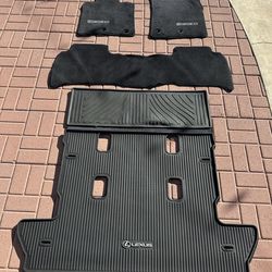 2018 Lexus LX570 OEM Floor Mats + Cargo Liners (Full Set – Carpet & All-Weather)
