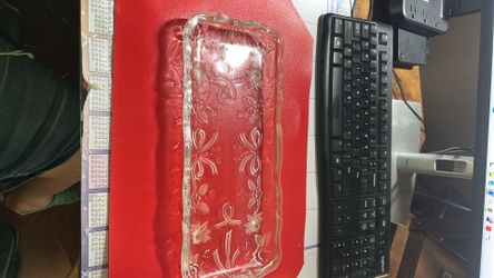 Assorted vintage crystal serving dishes