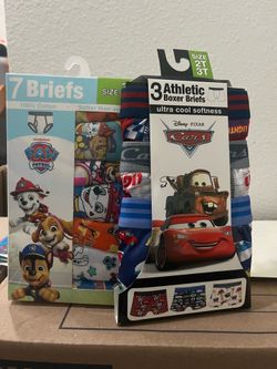 Disney and paw patrol briefs