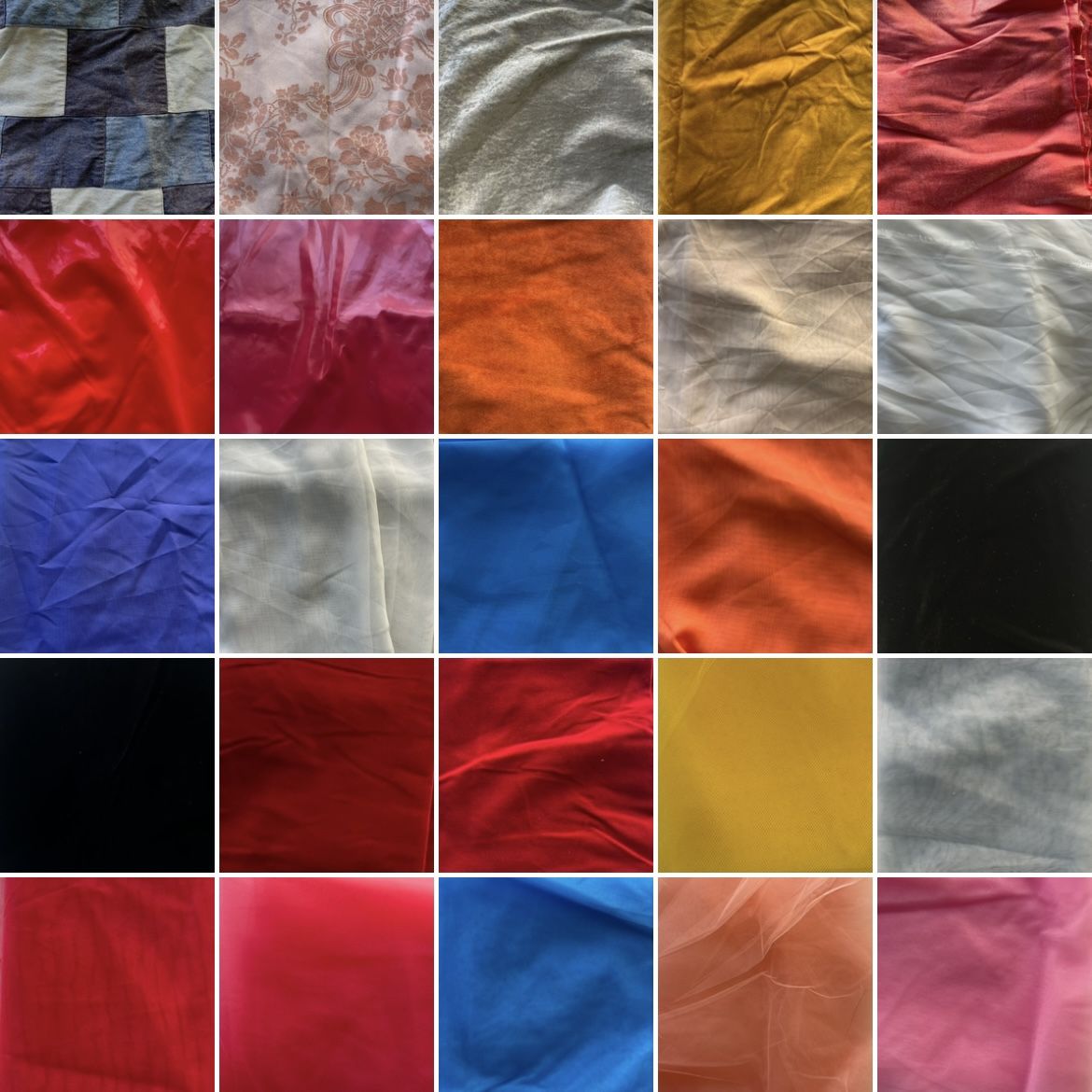 Lot Of 30+ Pieces Of Fabric