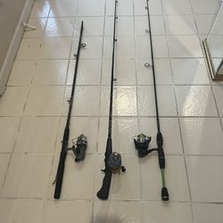3 Fishing Rods With ReelsSee Details 
