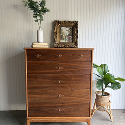 ✨ Mid-Century Modern Broyhill Premier Division Solid Wood Walnut Dresser — fully refinished ✨