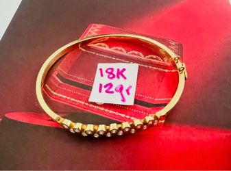 18K Yellow Gold Bracelet For Wedding 12Gr