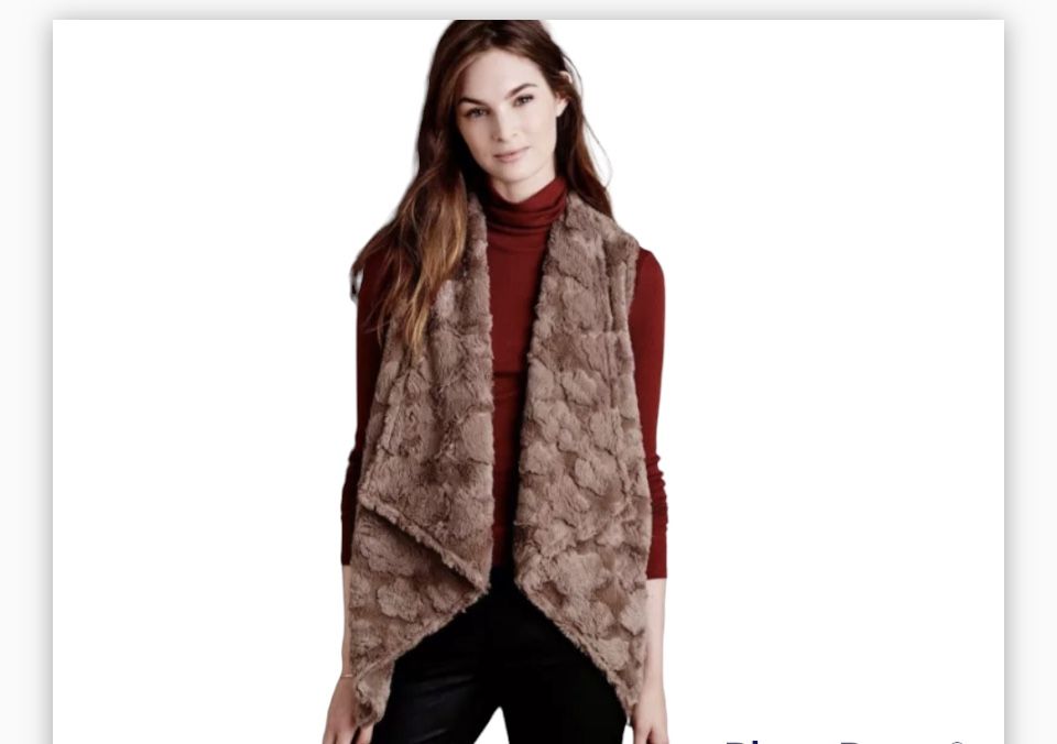 Anthropologie Pelage Faux Fur Vest