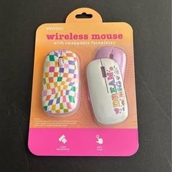 new sealed wireless usb mouse with changeable faceplate