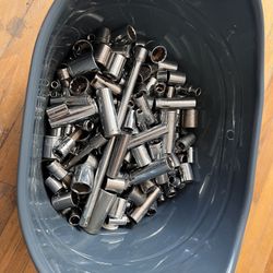 Assortment Of Sockets Craftsmen And Master craft 