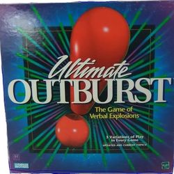 Ultimate Outburst Board Game of Verbal Explosions - 1999 Factory Plastic Sealed 