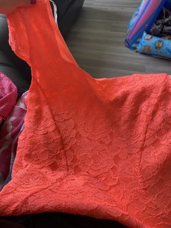 Coral dress