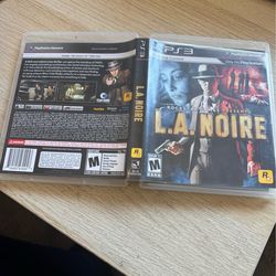 LA Noire PS3 Case & Inserts