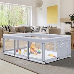 74" ×50" Large Baby Playpen