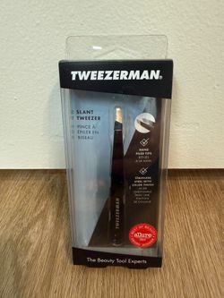 Brand New Tweezerman Black & Glitter Slant Tweezer