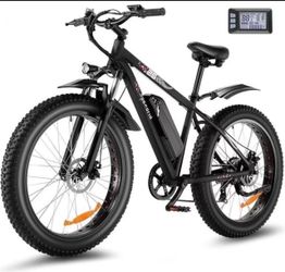Speedrid 26" x 4" Fat Tire Electric Bike for Adult 3H Fast Charge, 500W Electric Mountain Bike with 48V 10.4Ah Removable Lithium-Ion Battery, Lockable